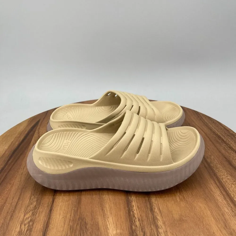 KuaiLu Sandals Womens Size 6 Beige Recovery Comfort Plantar Fasciitis Walking